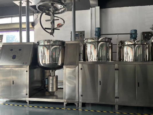 SUS304 SUS316 Vacuum Mixer Homogenizer , στεγανά καλλυντικά μηχανήματα κατασκευής