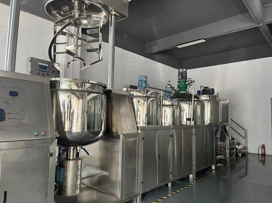 SUS304 SUS316 Vacuum Mixer Homogenizer , στεγανά καλλυντικά μηχανήματα κατασκευής