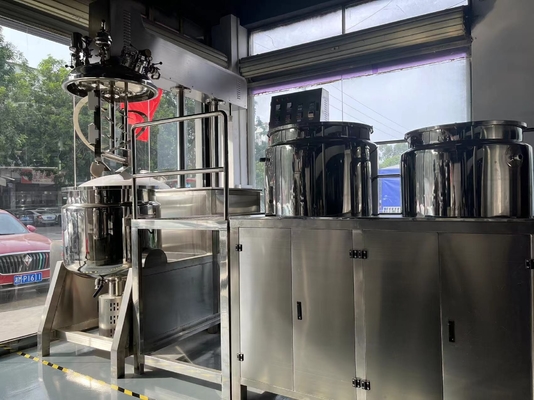 SUS304 SUS316 Vacuum Mixer Homogenizer , στεγανά καλλυντικά μηχανήματα κατασκευής