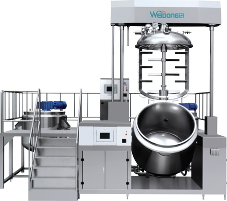 Disperser υψηλής ταχύτητας καλλυντικός κενός γαλακτωματοποιώντας αναμίκτης με τον αργόστροφο ταραχοποιό